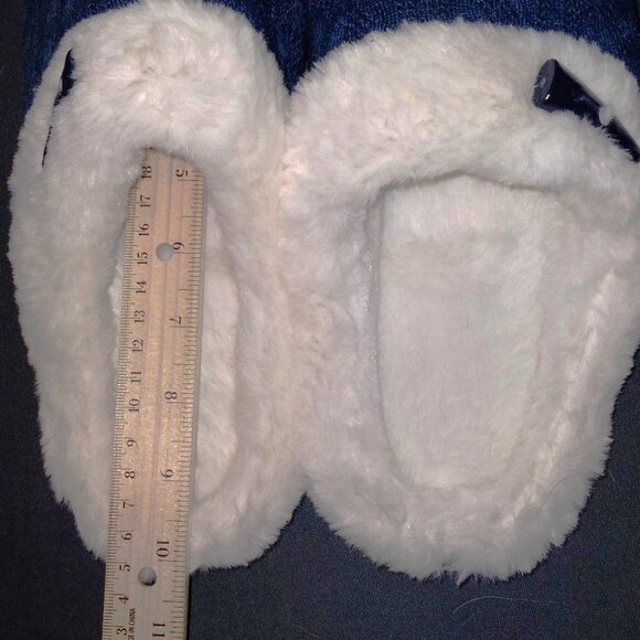 BERANMEY Unisex Comfy Blue & White Memory Foam Slippers. Women's Size 9.5 - 10 ? - Picture 4 of 7